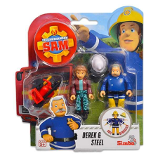 Simba Toys Sam a tűzoltó 2 db-os figurák - Derek & Steel játékfigura