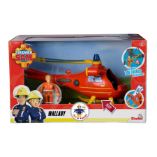 Simba Toys Sam a tűzoltó játék helicopter Wallaby figurával autópálya és játékautó