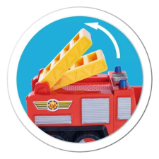 Simba Toys Sam a tűzoltó Jupiter, Sam figurával autópálya és játékautó