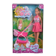 Simba Toys Steffi Love baba babakocsival és bébivel baba