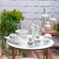  Simona3 kerámia kaspó gyöngyház szín 22x22x16 cm dekoráció