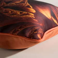  Simona mintás bársony párnahuzat Barna 60x60 cm lakástextília