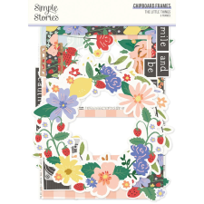 Simple Stories Chipboard - Chipboard Frames - The Little Things (1 csomag) dekorációs kellék