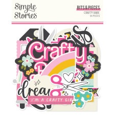 Simple Stories Crafty Babe Kivágatok Bits & Pieces 1 csomag matrica