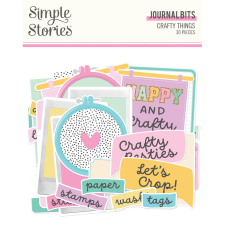 Simple Stories Crafty Things Kivágatok Journal Bits & Pieces 1 csomag matrica