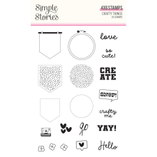 Simple Stories Crafty Things Szilikonbélyegző Clear Stamps 1 csomag bélyegző