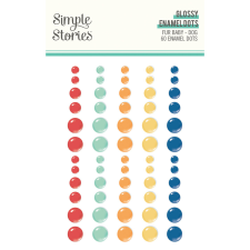 Simple Stories Fur Baby Dog Díszítőelem Enamel Dots 1 ív dekorációs kellék
