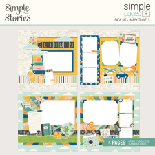 Simple Stories Happy Travels Kivágatok Simple Pages Kit 1 csomag matrica