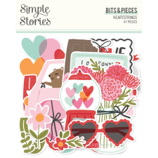 Simple Stories Heartstrings Kivágatok Bits & Pieces 1 csomag matrica