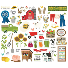 Simple Stories Kivágatok , Bits & Pieces / Simple Stories Homegrown (1 csomag) matrica