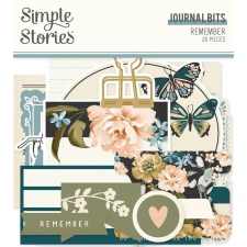 Simple Stories Kivágatok - Journal Bits & Pieces - Remember (1 csomag) matrica