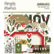 Simple Stories Kivágatok - Journal Bits & Pieces - The Holiday Life (1 csomag) matrica