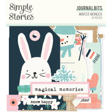 Simple Stories Kivágatok - Journal Bits & Pieces - Winter Wonder (1 csomag) matrica
