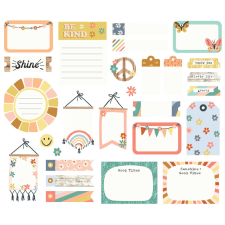 Simple Stories Kivágatok Journal Bits - Boho Sunshine (1 csomag) matrica