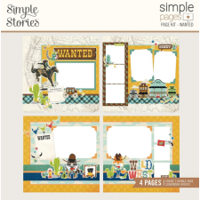 Simple Stories Kivágatok , Wanted / Simple Stories Simple Pages Kit (1 csomag) matrica