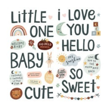 Simple Stories Matrica , Foam Stickers / Simple Stories Boho Baby (2 ív) matrica