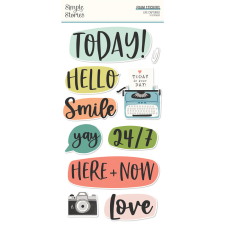 Simple Stories Matrica , Foam Stickers / Simple Stories Life Captured (2 ív) matrica