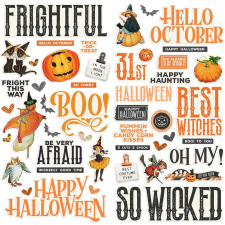 Simple Stories Matrica , Foam Stickers / Simple Stories October 31st (2 ív) matrica