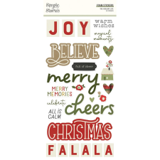 Simple Stories Matrica - Foam Stickers - The Holiday Life (2 ív) matrica