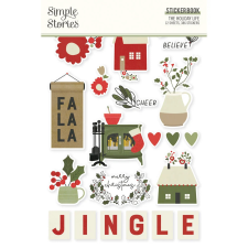 Simple Stories Matrica - Sticker Book - The Holiday Life (12 ív) matrica