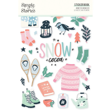 Simple Stories Matrica - Sticker Book - Winter Wonder (12 ív) matrica