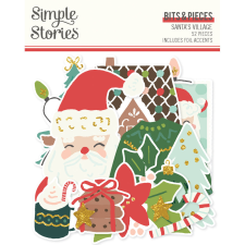 Simple Stories Santa's Village Kivágatok Bits & Pieces 1 csomag matrica