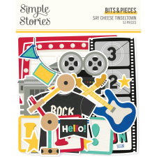 Simple Stories Say Cheese Tinseltown Kivágatok Bits & Pieces 1 csomag matrica