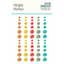 Simple Stories Snow Pine Lodge Díszítőelem Enamel Dots 1 ív dekorációs kellék