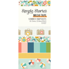 Simple Stories Summer Snapshots Dekorációs ragasztószalag Washi Tape 5 db dekorációs kellék