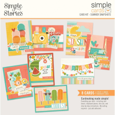 Simple Stories Summer Snapshots Kivágatok Simple Cards Kit 1 csomag matrica