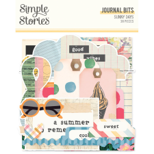 Simple Stories Sunny Days Kivágatok Journal Bits & Pieces 1 csomag matrica