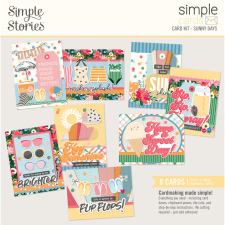 Simple Stories Sunny Days Kivágatok Simple Cards Kit 1 csomag matrica