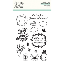 Simple Stories Szilikonbélyegző - Clear Stamps - Fresh Air (1 csomag) bélyegző