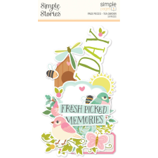 Simple Stories Tea Garden Kivágatok Simple Pages Pieces 1 csomag matrica