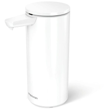 SimpleHuman érintésmentes szappanadagoló újratölthető 414 ml, fehér acél fürdőszoba kiegészítő