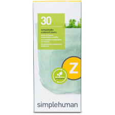 SimpleHuman Komposztálható zacskók, 4 l, Z típus, 30 db tisztító- és takarítószer, higiénia