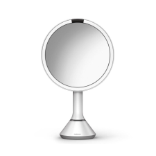 SimpleHuman ST3054 20cm-es LED-es smink tükör 5x nagyítással - fehér fürdőszoba bútor