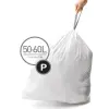 SimpleHuman visszahúzható zsákok, 50-60 l, P típus, 20 darab
