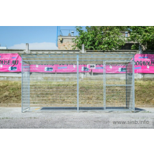 SINB Lucas Kutya kennel, 4x2m alapterület, padozat nélkül szállítóbox, fekhely kutyáknak