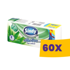 Sindy Aloe Vera papírzsebkendő - 3 rétegű 100db (Karton - 60 csomag) higiéniai papíráru