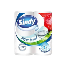 Sindy Kéztörlő tekercses háztartási SINDY 2 rétegű 2 tekercses higiéniai papíráru