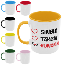  Single - Taken - Hungry - Színes Bögre bögrék, csészék