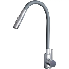 Sinks Elasta S, rozsdamentes acél/szürke csaptelep