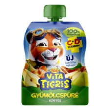 Sió Gyümölcspüré SIÓ Vitatigris Körte 100% 90g üdítő, ásványviz, gyümölcslé