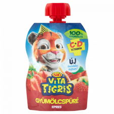Sió Vitatigris alma-szőlő-eper gyümölcspüré 90 g üdítő, ásványviz, gyümölcslé