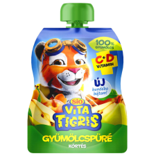 Sió Vitatigris Körte gyümölcspüré 100% - 90 g üdítő, ásványviz, gyümölcslé