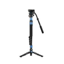 Sirui P-325FS carbon monopod 3 lábú állványtalppal és VH-10 fluid videófejjel monopod