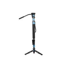 Sirui P-424FS carbon monopod 3 lábú állványtalppal és VA-5 fluid videofejjel monopod
