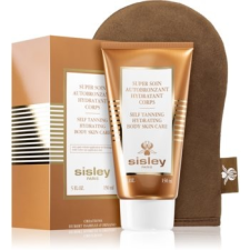 Sisley Super Soin Self Tanning Hydrating Body Skin Care önbarnító testápoló tej s aplikační rukavicí 150 ml testápoló