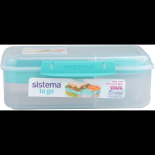Sistema To Go Krabička 1,65 l 3 komory, kelímek mátová (8592001429406) uzsonnás doboz